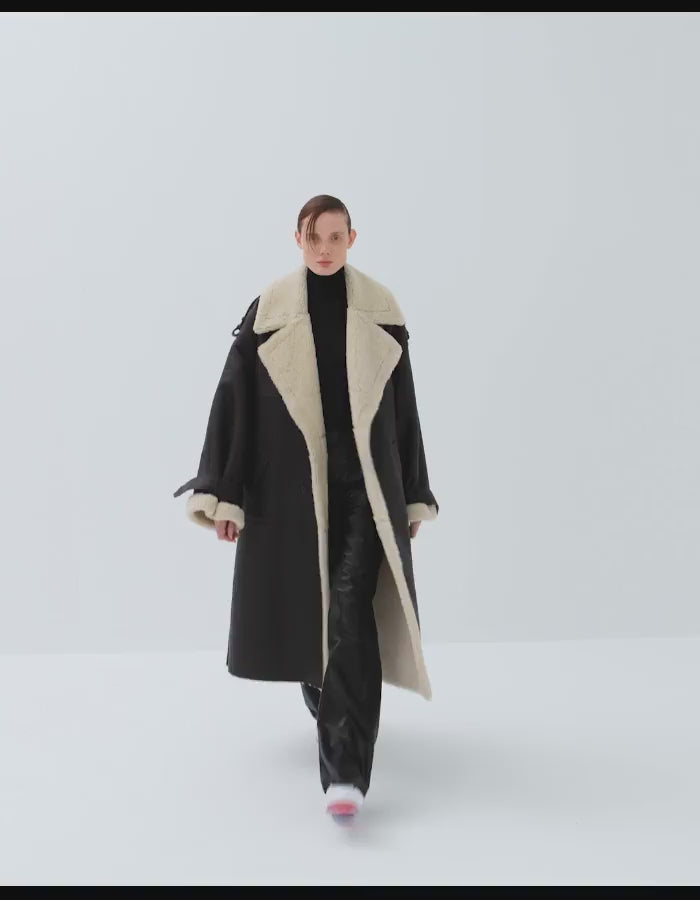 "Grace" Coat - Dark Brown