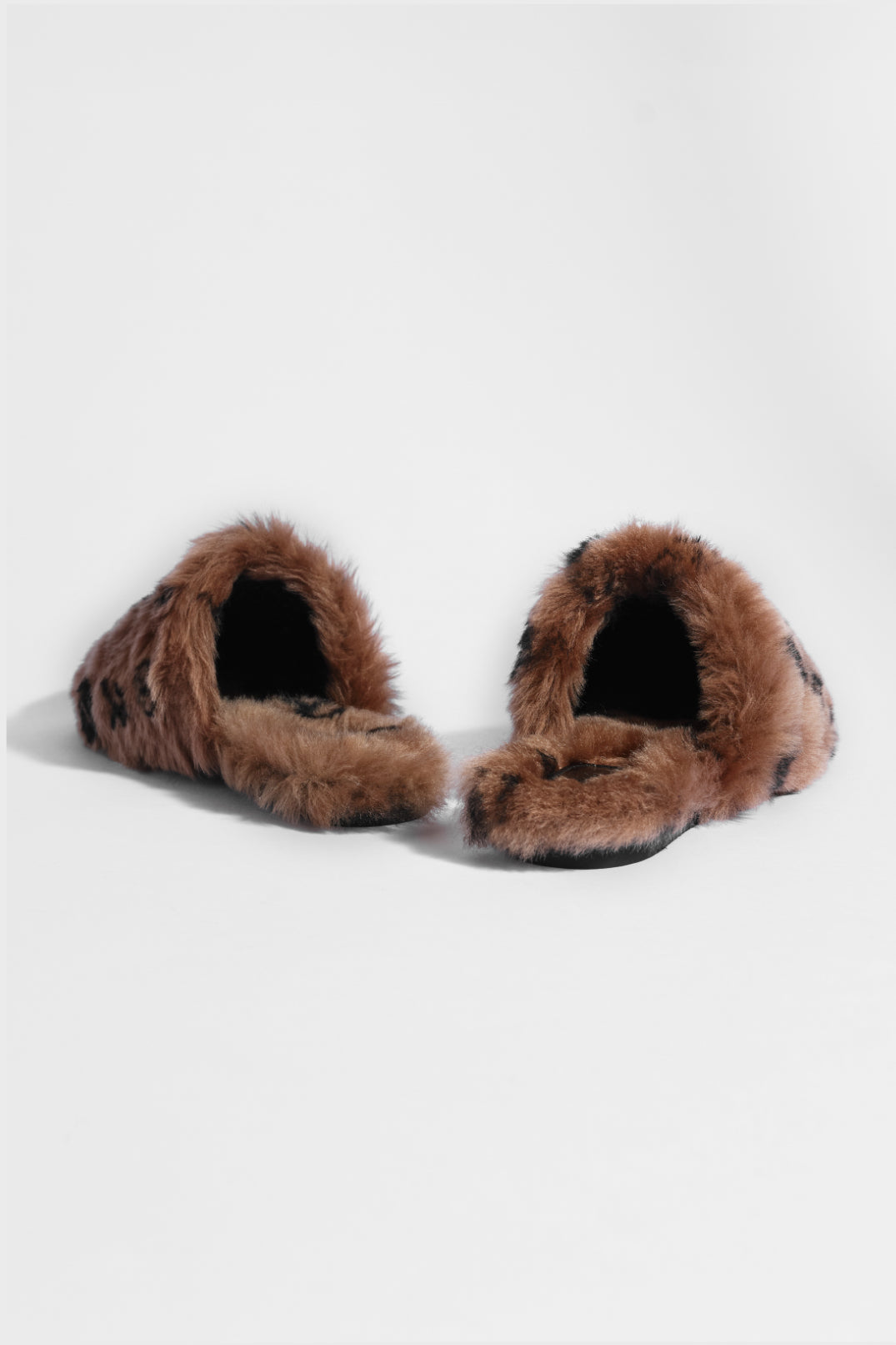 "Home Everywhere" Shearling Slippers - Chocolate Brown - Common Leisure 