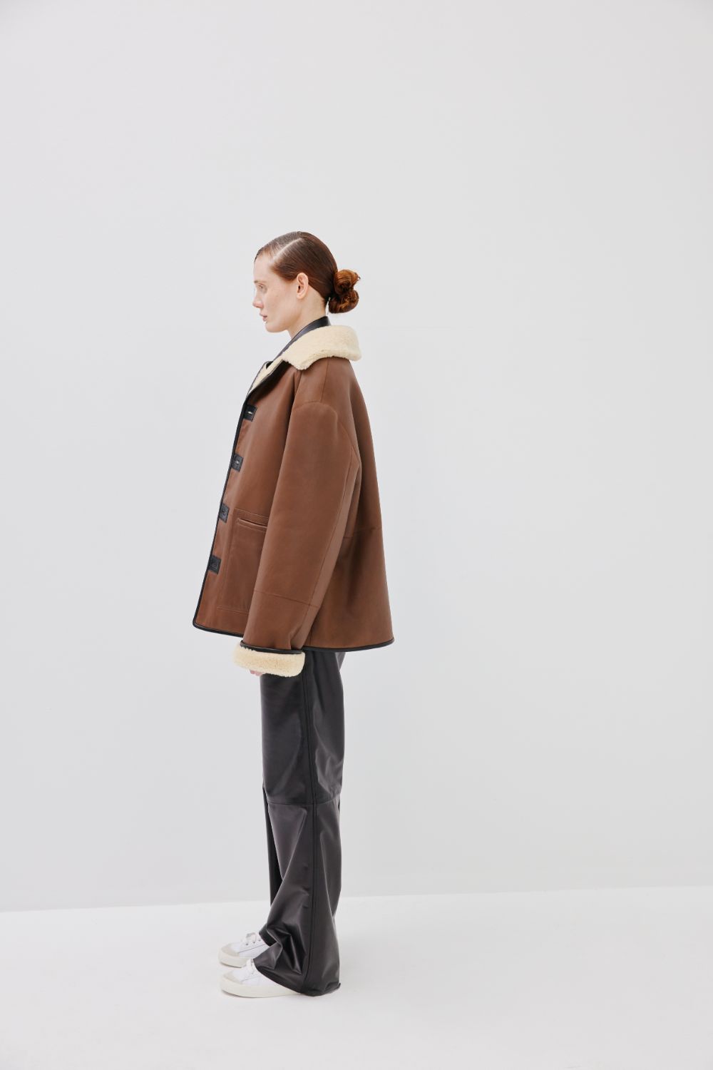 "Angel" Double Sided Jacket - Almond - Common Leisure 