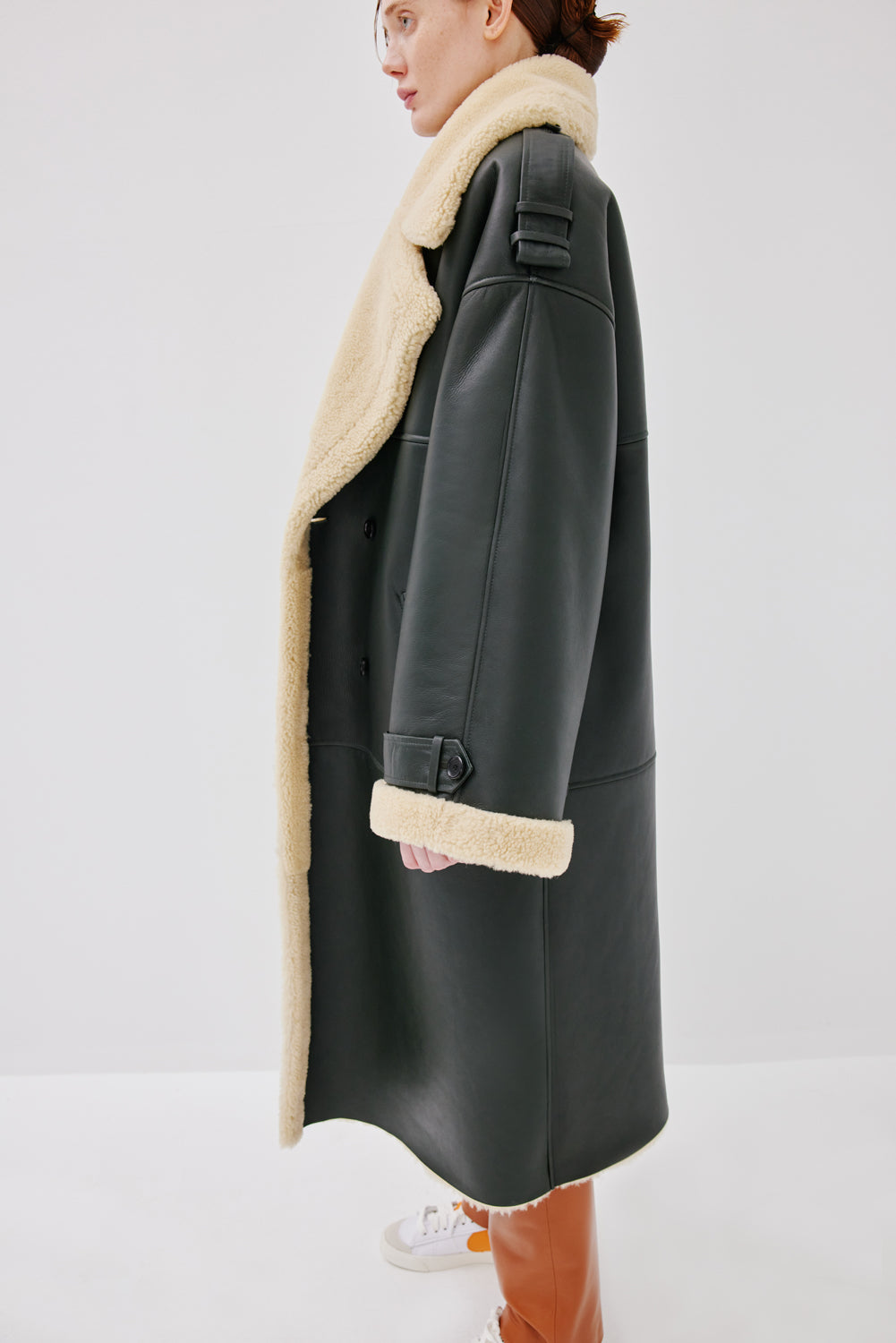 "Grace" Coat - Dark Green - Common Leisure 