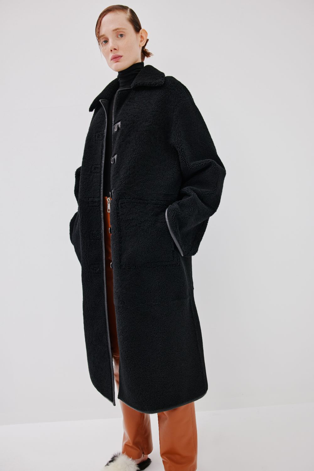 "Angel" Coat (Double-Sided) - Black - Common Leisure 