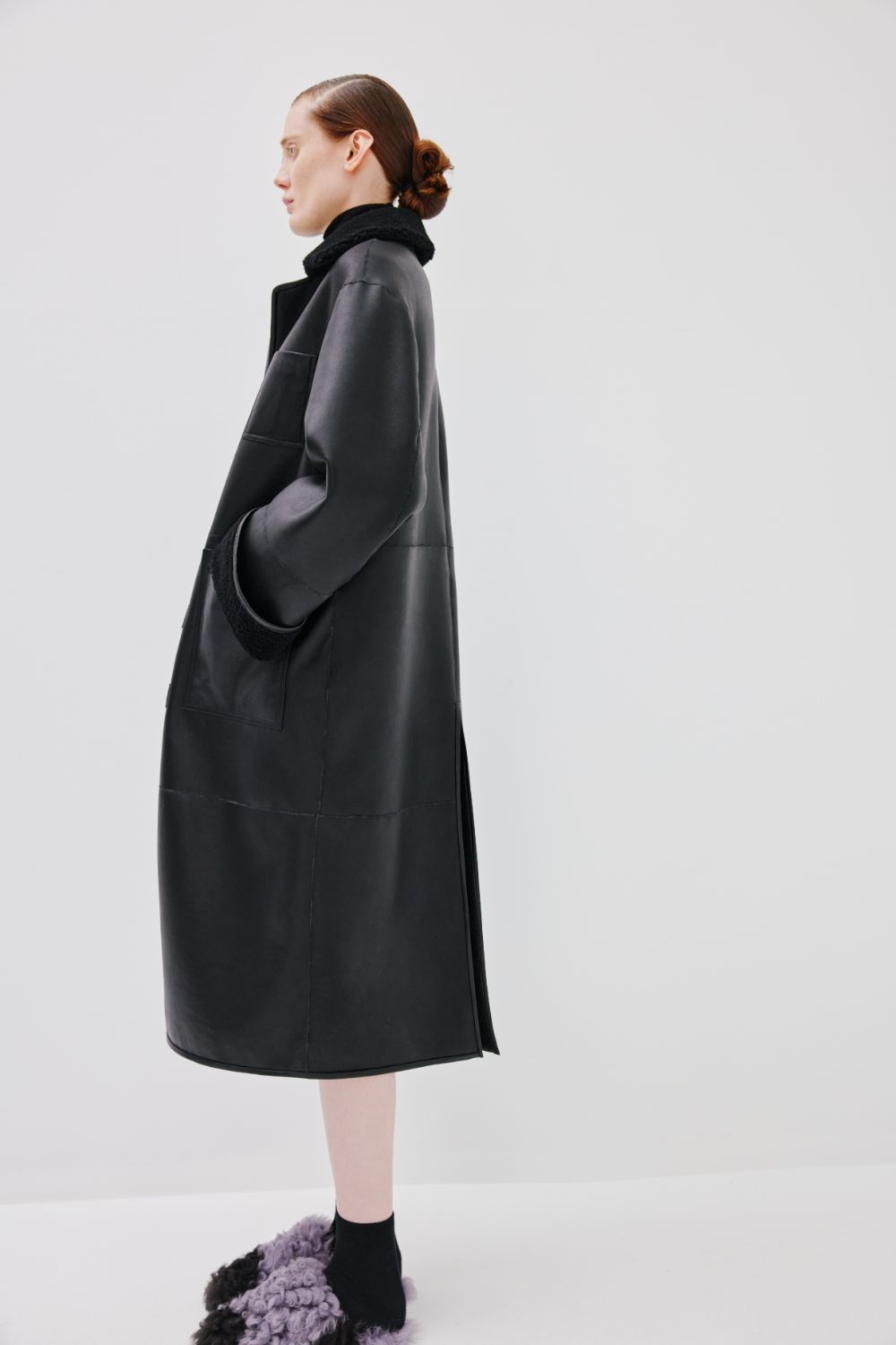 "Angel" Coat (Double-Sided) - Black - Common Leisure 