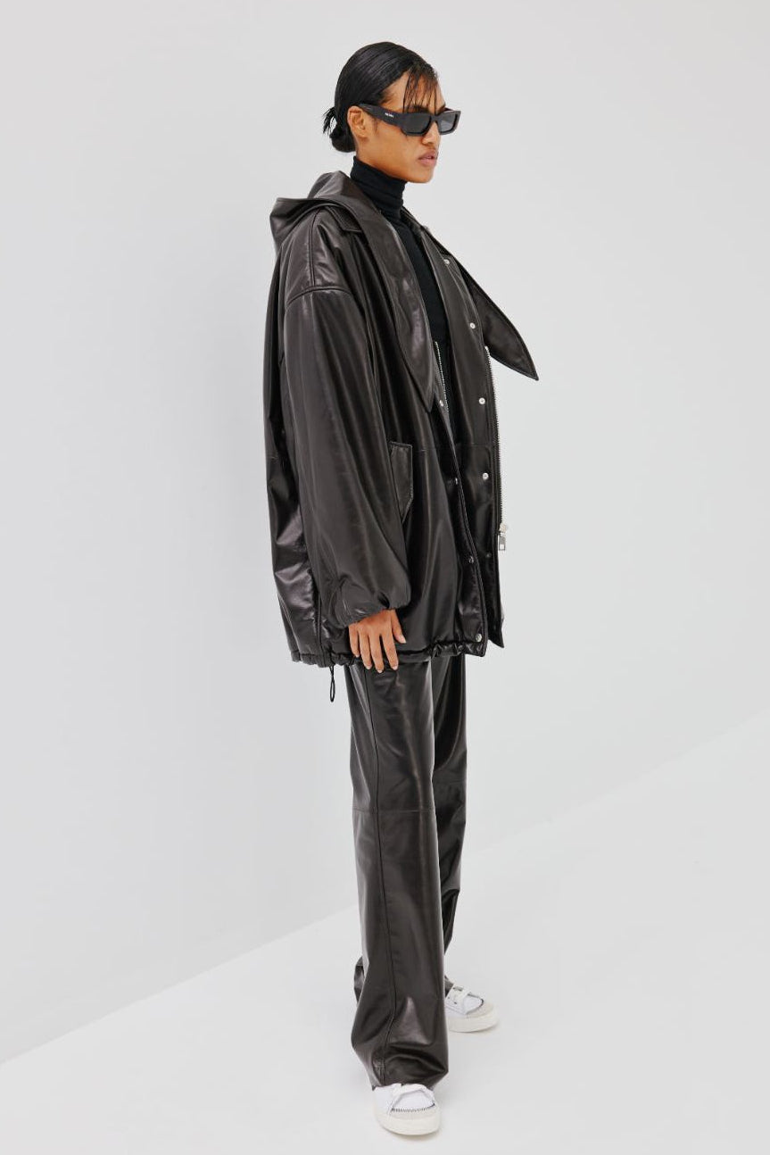 "Sun Padded" Leather Jacket