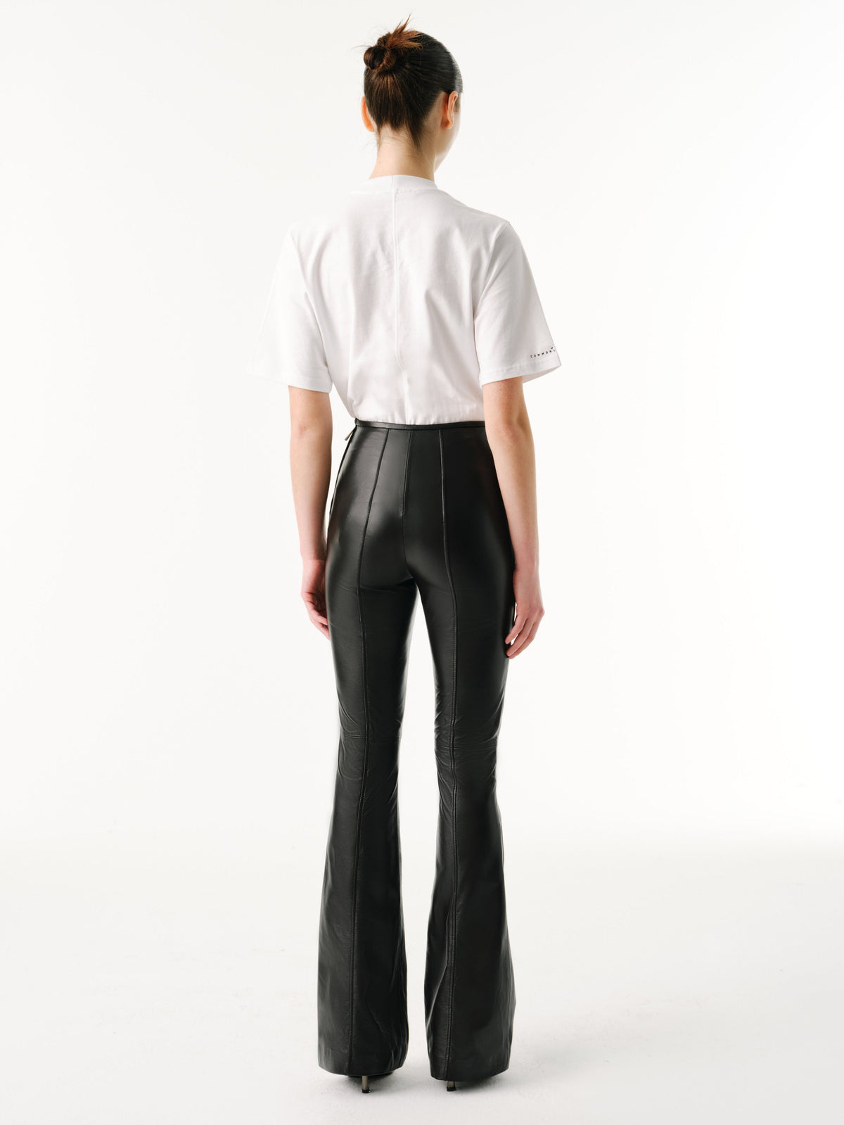 Mini Pocket Pants | Leather – Black