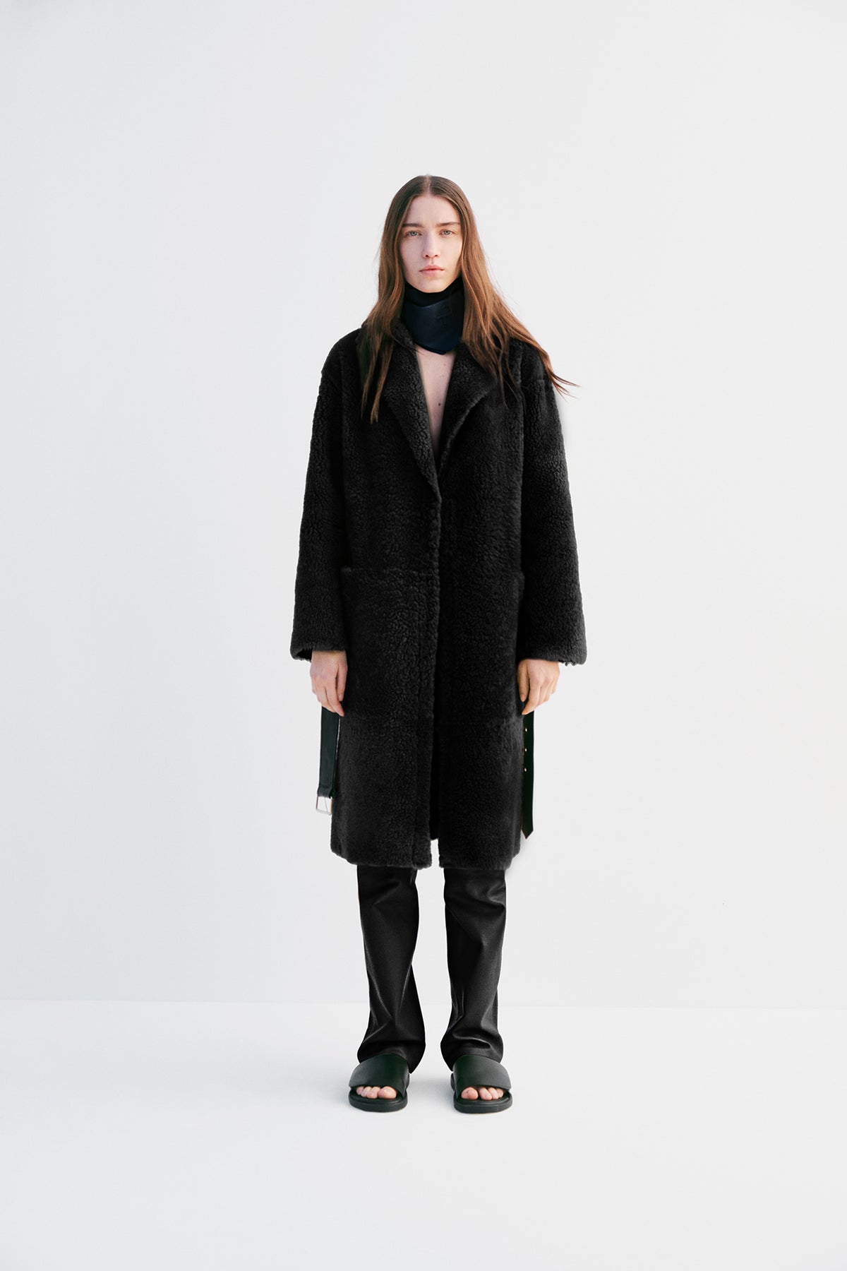 Leather Scarf - Olive - Common Leisure