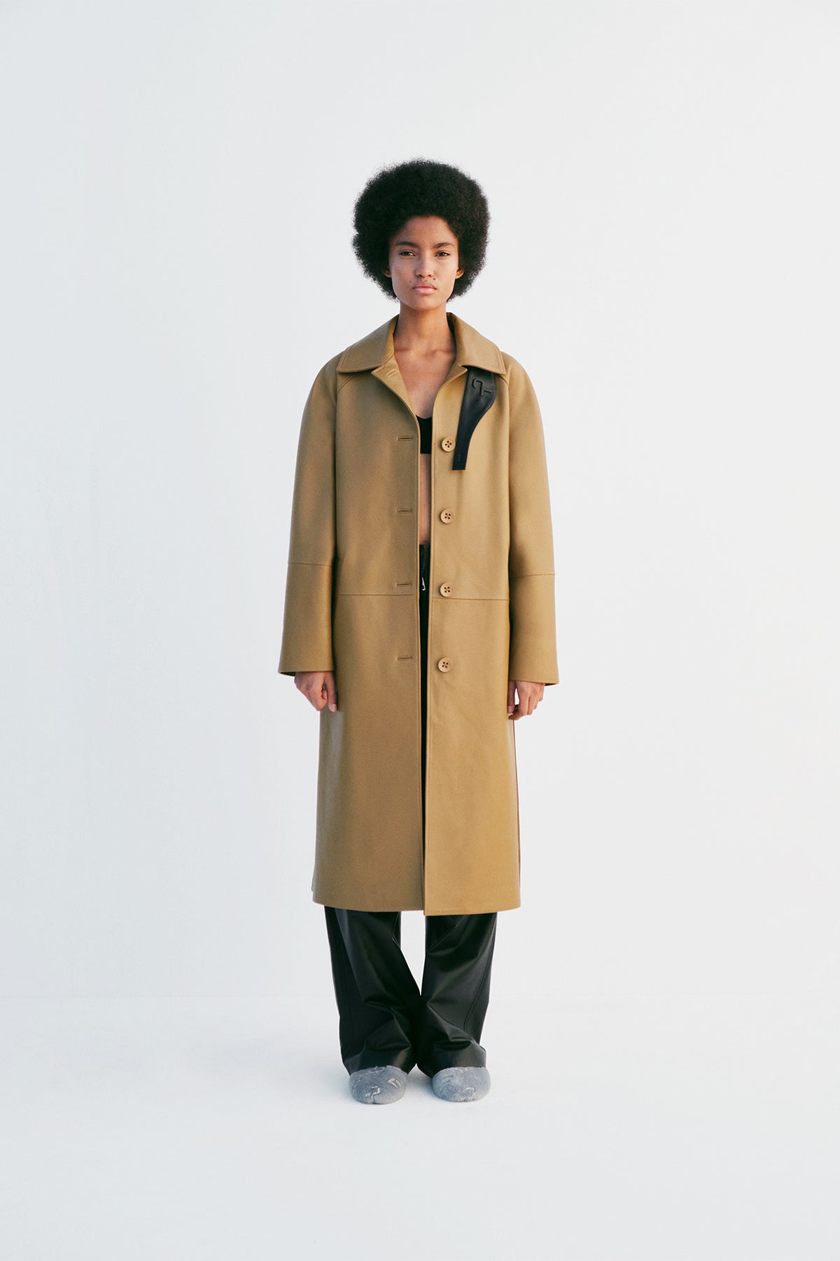"Slow Dance" Balmacaan Coat - Olive - Common Leisure 