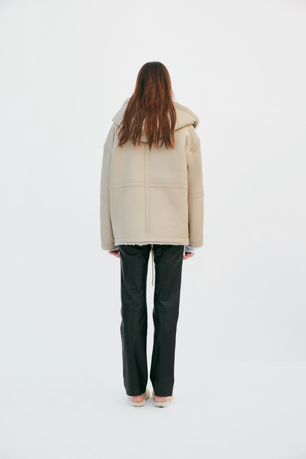 "Muhammed Ali" Shearling Jacket - Bamboo Beige - Common Leisure 