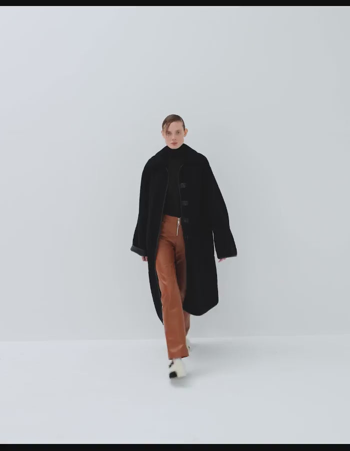 "Angel" Coat (Double-Sided) - Black